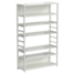 Shelf stand (multi-purpose, 6 shelves, white metal) 1200x400x1945