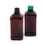 Square bottle with a screw cap (brown color) 510ml (PET)