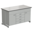 Laboratory cabinet 2 doors + 5 drawers 1500x750x900 mm, worktop material - LABGRADE