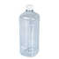 Square bottle with a screw cap (transparent) 1000ml (PET)