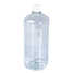Square bottle with a screw cap and a tamper evident ring (transparent) 1000ml (PET)