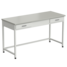 Equipment bench with 2 drawers 1500x600x850 mm, worktop material - grey melamine (standard grade)
