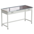 Equipment bench with 2 drawers 1500x600x850 mm, worktop material - stainless steel