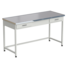 Equipment bench with 2 drawers 1500x600x850 mm, worktop material - jointless ceramic