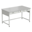 Стол приборный с 2 ящиками и электрикой (усиленный) 1500x850x850 мм, раб. поверхность - ЛАМИНАТ БЕЛЫЙ