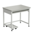 Computer laboratory bench (grey laminate, white metal) 850x600x750 mm