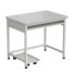 Computer laboratory bench (white laminate, white metal) 850x600x750 mm