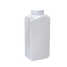 Rectangular jar with a jar seal lid and a screw cap (white color) 1000ml (LDPE)