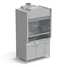 Fume cupboard with water inlet 12009002145 mm (stainless steel)