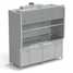 Fume cupboard with 2 lamps and 2 taps 20009002145 mm (stainless steel)