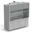 Fume cupboard with explosion-proof lamp and 2 taps 20009002145 mm (stainless steel)