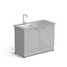 Sink table EROS 1200x600x900 mm, polypropylene bowl on the left, working surface - MONOLITHIC PORCELAIN STONEWARE with PVC edge
