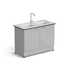 Sink table EROS 1200x600x900 mm, two bowls polypropylene, working surface - LABGRADE