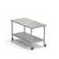 Sliding table with bottom shelf E�ROS 1200x600x750 mm, working surface - LAMINATE GREY