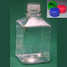 Square bottle with a screw cap (transparent) 270ml (PET)