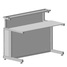 Student desk with sliding tray 1200х600х760 mm (white laminate)