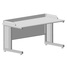 Student desk with flange 1200х600х760 mm (white laminate)